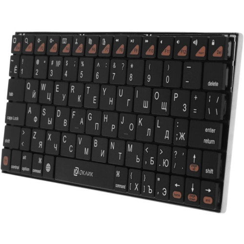 Клавиатура Oklick 840S черный USB беспроводная BT slim (754787) Клавиатура Oklick 840S черный USB беспроводная BT slim (754787)