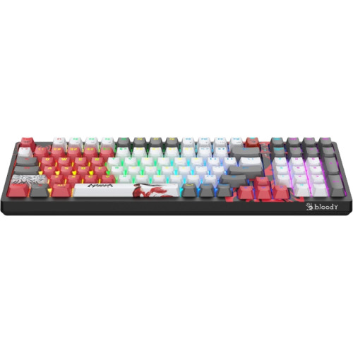 Клавиатура A4Tech Bloody WS98 Naraka механическая серый/красный USB беспроводная BT/Radio Multimedia for gamer LED (WS98)