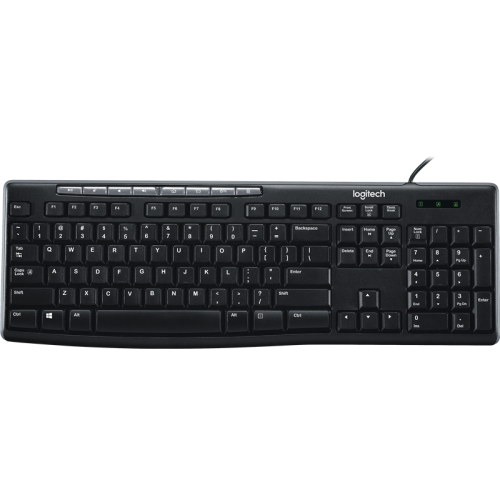Клавиатура/ Logitech Keyboard Media K200 USB Ret
