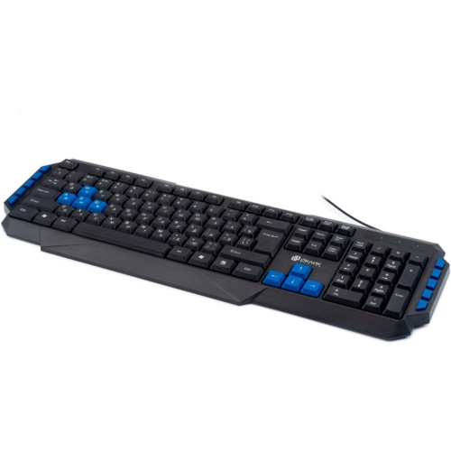 Клавиатура Oklick 750G FROST WAR черный/черный USB Multimedia for gamer (337452)