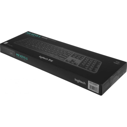 Клавиатура Logitech MX Keys S графитовый/черный USB беспроводная BT/Radio LED (920-011600)
