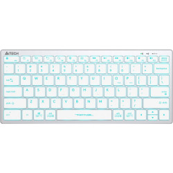 Клавиатура A4Tech Fstyler FX61 белый USB slim LED (FX61 WHITE)