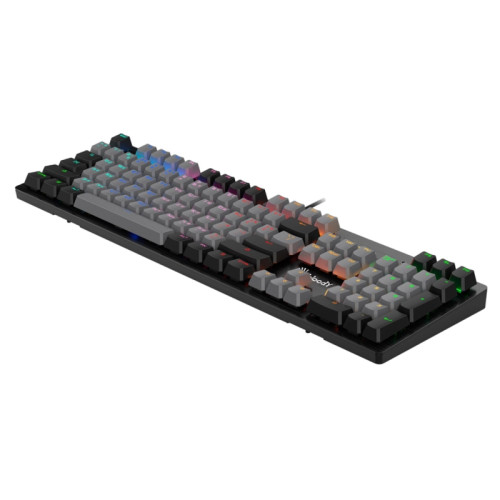 Клавиатура A4Tech Bloody B828N механическая черный/серый USB for gamer LED (B828N (GREY+BLACK))