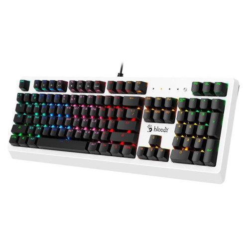 Клавиатура A4Tech Bloody B810RC механическая белый/черный USB for gamer LED