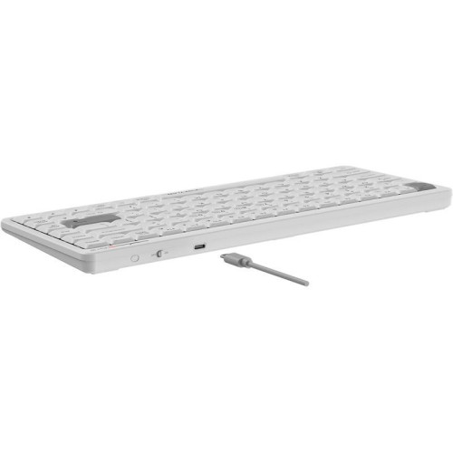Клавиатура A4Tech Fstyler FBX53C белый USB беспроводная BT/Radio slim Multimedia (FBX53C)