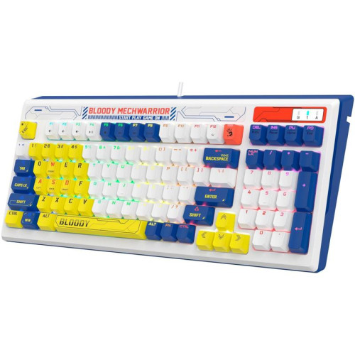 Клавиатура A4Tech Bloody B950 механическая синий USB for gamer LED (B950)