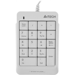 Числовой блок A4Tech Fstyler FK13P белый USB slim для ноутбука (FK13P WHITE)