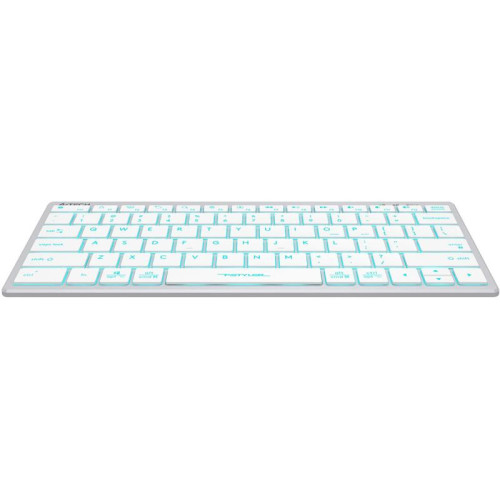 Клавиатура A4Tech Fstyler FX61 белый USB slim LED (FX61 WHITE)
