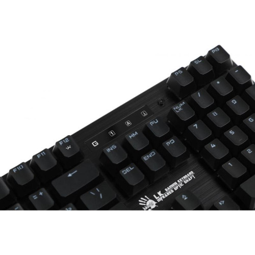 Клавиатура A4Tech Bloody B825R механическая черный USB for gamer LED (подставка для запястий) (B825R (RED SWITCHES))