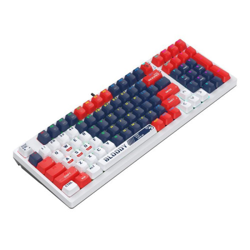 Клавиатура A4Tech Bloody S98 механическая синий/белый USB for gamer LED (SPORTS NAVY)