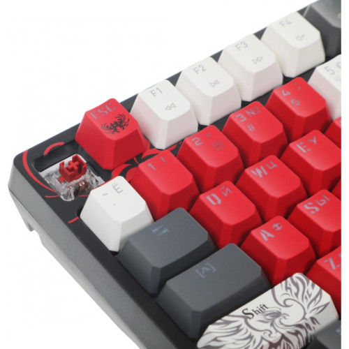 Клавиатура A4Tech Bloody WS98 Naraka механическая серый/красный USB беспроводная BT/Radio Multimedia for gamer LED (WS98)