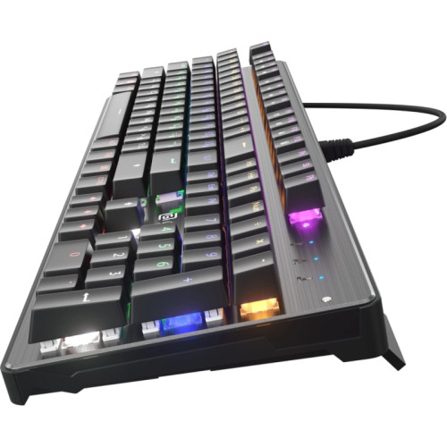 Клавиатура Oklick 970G Dark Knight механическая черный/серебристый USB for gamer LED