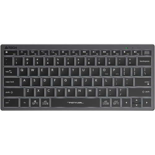 Клавиатура A4Tech Fstyler FX61 серый USB slim LED (FX61 GREY)