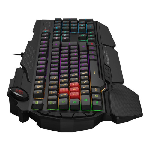 Клавиатура A4Tech Bloody B310N черный USB Multimedia for gamer LED (подставка для запястий) (B310N)