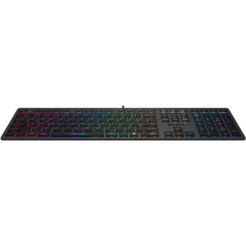 Клавиатура A4Tech Fstyler FX60H серый USB slim LED (FX60H GREY/NEON)