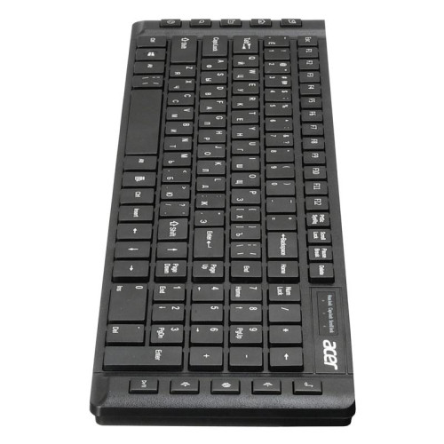 Клавиатура Acer OKW010 черный USB slim Multimedia (ZL.KBDEE.002)