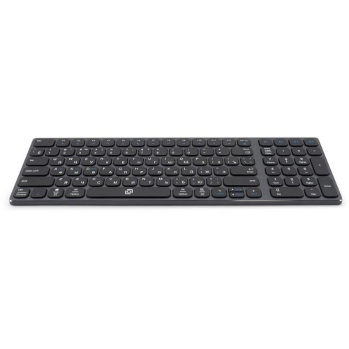 Клавиатура Oklick K767W серый/черный USB беспроводная BT/Radio slim Multimedia (2002135)