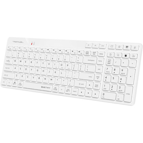 Клавиатура A4Tech Fstyler FBK27C AS белый USB беспроводная BT/Radio slim Multimedia (FBK27C AS)