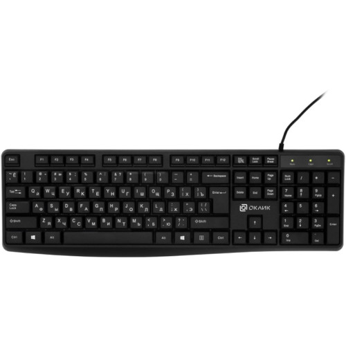 Клавиатура Oklick 145M черный USB (1659983)