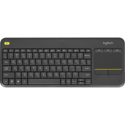 Клавиатура Logitech K400 Plus черный USB беспроводная (920-007173)