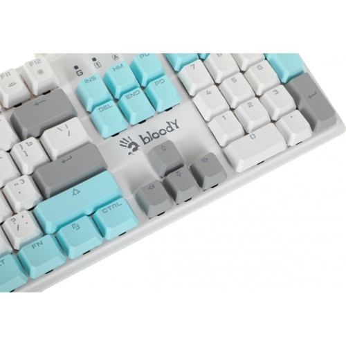 Клавиатура A4Tech Bloody S510N механическая белый USB for gamer LED (S510N (ICY WHITE ))