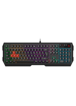 Клавиатура A4Tech Bloody B135N черный USB Multimedia for gamer LED (подставка для запястий) (B135N)