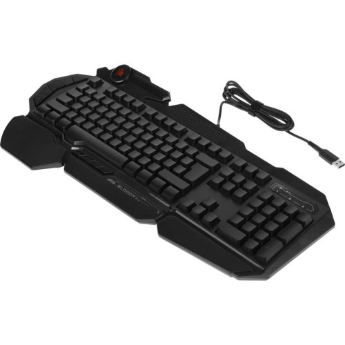 Клавиатура A4Tech Bloody B310N черный USB Multimedia for gamer LED (подставка для запястий) (B310N)