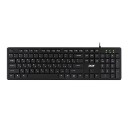 Клавиатура Acer OKW122 черный USB Multimedia (ZL.KBDEE.00C)