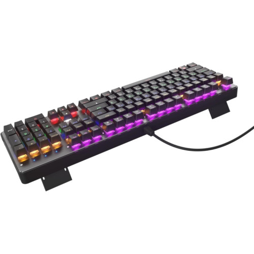 Клавиатура Oklick 970G Dark Knight механическая черный/серебристый USB for gamer LED