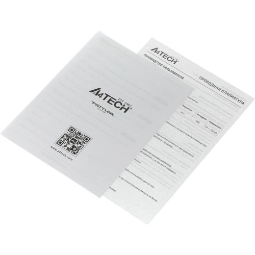 Клавиатура A4Tech Fstyler FX60 серый USB slim LED (FX60 GREY / WHITE)