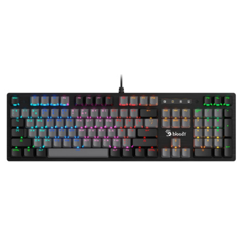 Клавиатура A4Tech Bloody B828N механическая черный/серый USB for gamer LED (B828N (GREY+BLACK))