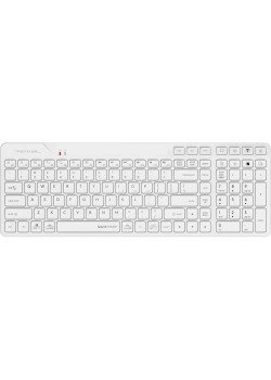 Клавиатура A4Tech Fstyler FBK27C AS белый USB беспроводная BT/Radio slim Multimedia (FBK27C AS)