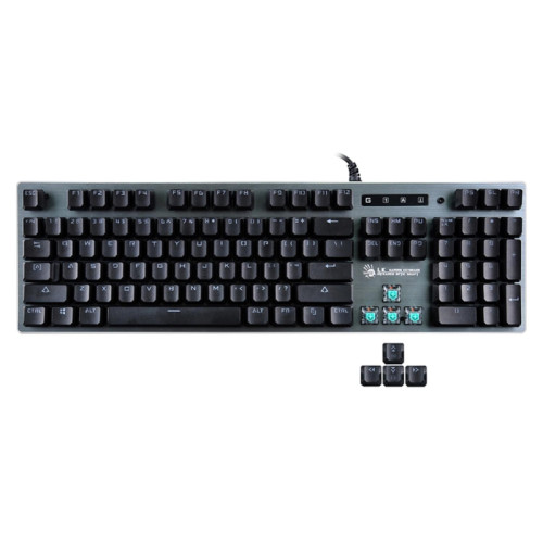 Клавиатура A4Tech Bloody B765 механическая серый USB for gamer LED (B765 GREY/NEON (GREEN SWITCH)) Клавиатура A4Tech Bloody B765 механическая серый USB for gamer LED (B765 GREY/NEON (GREEN SWITCH))