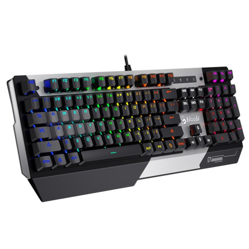 Клавиатура A4Tech Bloody B865N механическая серый/черный USB for gamer LED