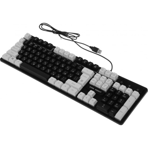 Клавиатура DEFENDER DARK KNIGHT GK-077 RU BL/WH 45077