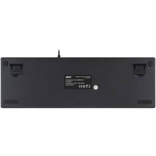 Клавиатура Acer OKW127 механическая черный USB Multimedia for gamer LED (ZL.KBDEE.00H)