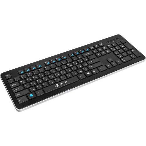 Клавиатура Oklick 870S черный USB беспроводная slim Multimedia