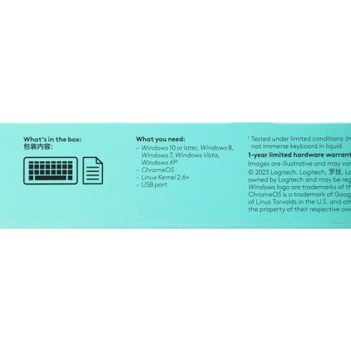 Клавиатура LOGITECH K120 ANSI EN/RU BLACK 920-002583