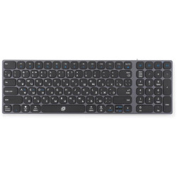 Клавиатура Oklick K767W серый/черный USB беспроводная BT/Radio slim Multimedia (2002135)