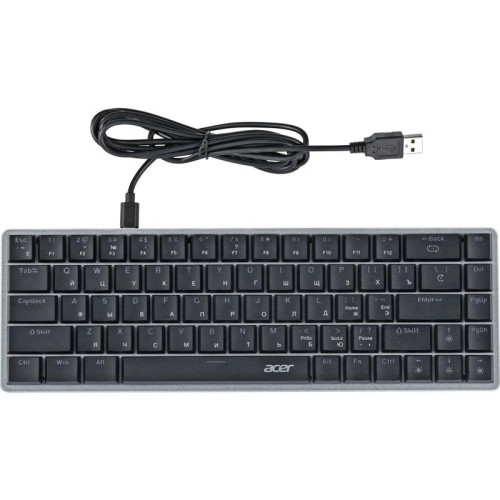 Клавиатура Acer OKW302 механическая серебристый USB Multimedia for gamer для ноутбука LED (ZL.KBDCC.01C)