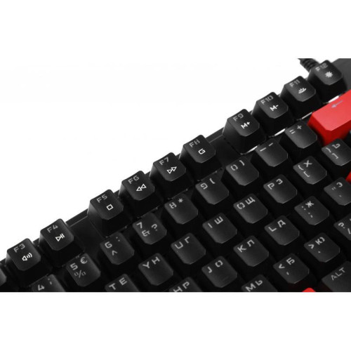Клавиатура A4Tech Bloody S515R механическая черный USB for gamer LED (подставка для запястий) (S515R FIRE BLACK)