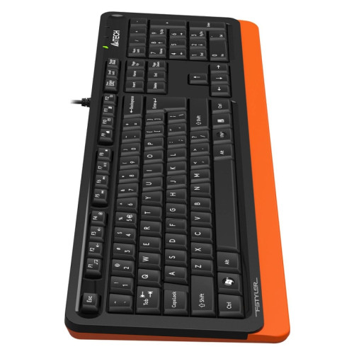 Клавиатура A4Tech Fstyler FKS10 черный/оранжевый USB (FKS10 ORANGE)
