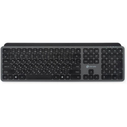 Клавиатура Oklick K859W серый/черный USB беспроводная slim Multimedia (2002136)