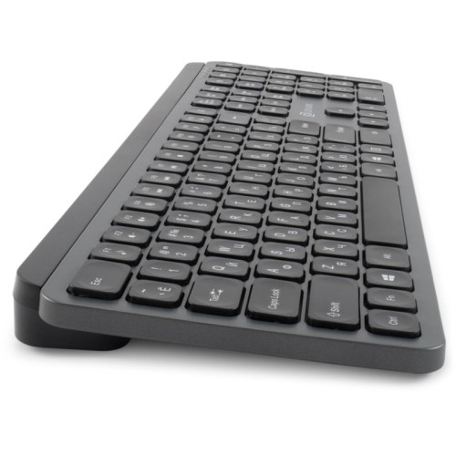 Клавиатура Oklick K859W серый/черный USB беспроводная slim Multimedia (2002136)