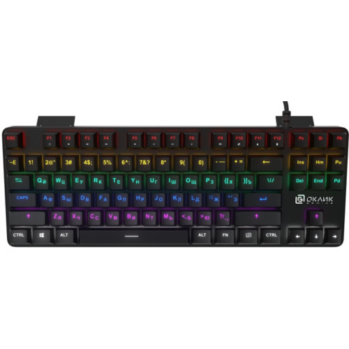 Клавиатура Oklick 969G SHOTGUN механическая черный USB Multimedia for gamer LED