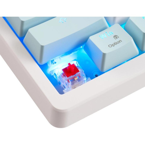 Клавиатура Acer OKW304 механическая белый USB Multimedia for gamer LED (ZL.KBDCC.01V)