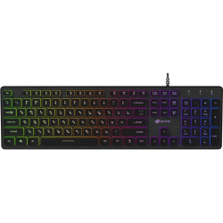 Клавиатура Oklick 550ML черный USB slim Multimedia LED (1061617)