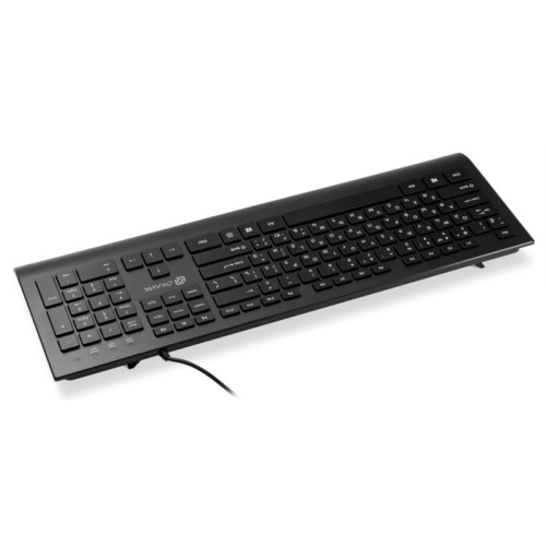 Клавиатура Oklick 155M черный USB slim (подставка для запястий) (1678057)