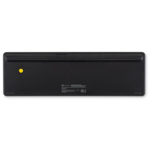 Клавиатура Oklick K614W черный USB беспроводная slim Multimedia Touch (1979327)