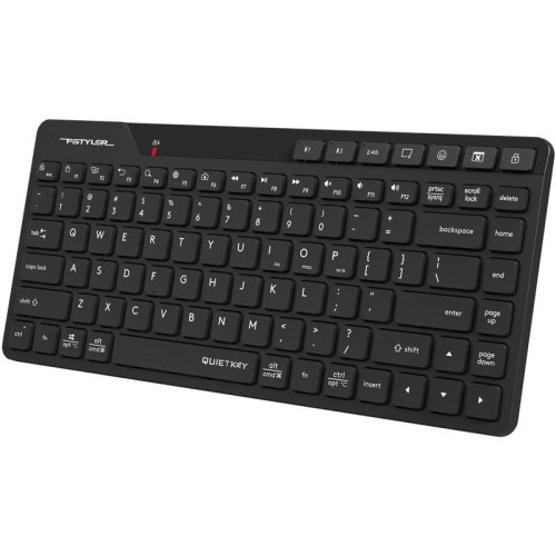Клавиатура A4Tech Fstyler FBK26C AS черный USB беспроводная BT/Radio slim Multimedia (FBK26C AS)